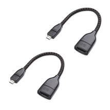 Cable Matters 2-Pack 8K / 4K 120Hz Micro HDMI to HDMI Adapter (Micro HDM... - $23.99