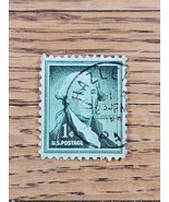 US Stamp George Washington 1c Used Green Hazleton PA - $3.69