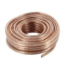 Audiopipe Speaker Wire 18-Gauge 25 Foot Poly Bagged - Clear Insulation - $46.12 CAD