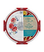 Pioneer Woman Glass Classic Charm Food Storage Container 3 Way Divider 2... - $607.58 MXN