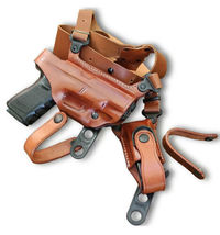 Fits Springfield XDS 3.3”BBL 9MM/40SW/45ACP Leather Shoulder Holster Single 1419 image 6