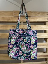 Vera Bradley Petal Paisley Quilted Floral Large Shoulder Tote Bag Flower... - $34.64