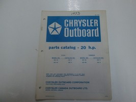 1973 Chrysler Fuoribordo 20 HP Parti Catalogo 202 203 He H Essere B Fabbrica OEM - £17.22 GBP