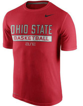 Nike Men&#39;s Ohio State Buckeyes Basketball Elite Practice Dri-Fit T-Shirt L - $21.97