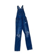 American Eagle CIE Denim Distressed Overalls size 3 Two front and back p... - £20.46 GBP