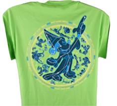 Disney Mickey Mouse T-Shirt Size Kids XL Fantasia Sorcerer Green Distressed - $18.69