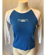 Brock University Tee Girls Blue White Long Sleeve T Shirt Size Large - €6,90 EUR