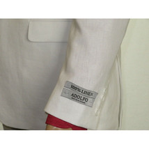 Adolfo Men's Linen Suit summer suit Breathable and comfortable C500 White image 6