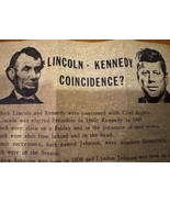 Lincoln - Kennedy  Coincidence? on Antiqued Parchment Paper - €2,99 EUR