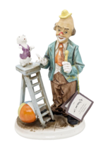 Norleans Vintage 8 1/2&quot; Tall Clown With Dog Ladder Trick Japan Made Figu... - $10.88
