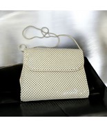 Vintage Hong Kong White Mesh Mesh Chainmail Crossbody Purse Shoulder Bag... - $32.71