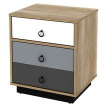 Nightstand with Drawer and Storage Cabinet Wooden Sofa Side Table End Table - £122.34 GBP