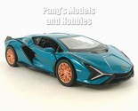 5 inch Lamborghini Sian FKP 37 - 1/40 Scale Diecast Model - Blue - $14.84