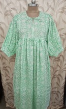 Pure Cotton Long Dress Indian Block Print Colourful Summer Earthy Elegan... - $54.99