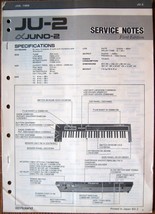 Roland Juno 2 JU-2 Keyboard Synthesizer Original Service Manual Notes Bo... - $59.39