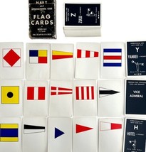Navy Deck Of Flag Cards &amp; Syntax 1940s Naval Training Center Intl Code WW2 E72 - £54.72 GBP