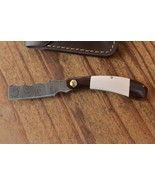 damascus custom made folding knife From The Eagle Collection 8006PR - $741.12 MXN