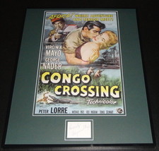 Virginia Mayo Signed Framed 16x20 Congo Crossing Poster Display - £116.65 GBP