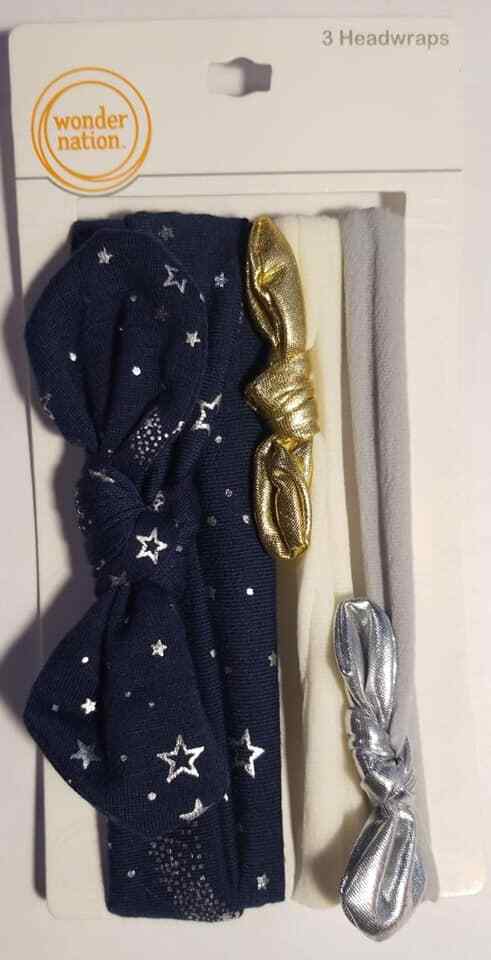 Wonder Nation Set Of 3 Infant  Head Wrap. (LOC TUB 712-1) Item image 2