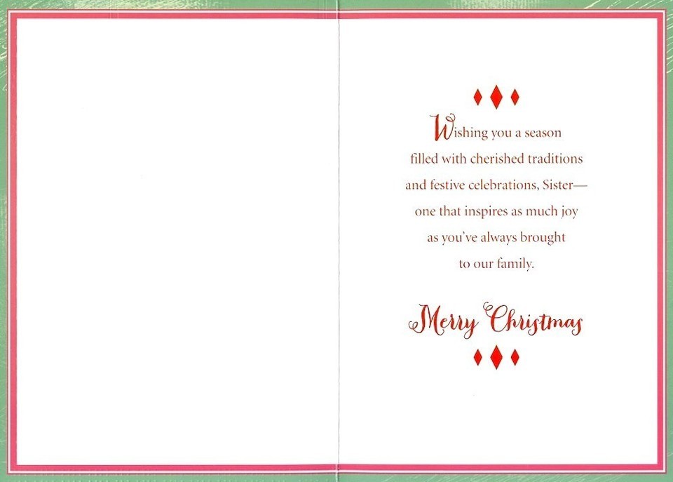 For A Special Sister - Christmas Greeting Card - XXX52927XX Item image 2