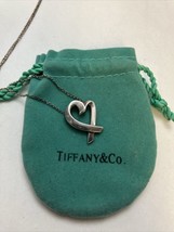 TIFFANY &amp; CO. Women&#39;s Paloma Picasso Loving Heart &amp; Matching T&amp;Co. 18&quot;+ Necklace - £68.79 GBP