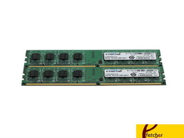 Crucial 4GB (2 X2GB) DDR2 800 PC2-6400 DDR2 Dimm - CT2KIT25664AA800 For Desktop - £24.20 GBP