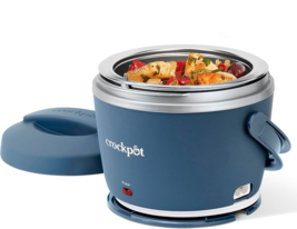 Electric Lunch Box Crock Pot Portable Electric Food Warmer 20oz w/ Carry Handle - £24.35 GBP