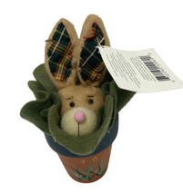 Wangs International Rabbit in a Terra Cotta Flower Pot Easter Decor figu... - £6.40 GBP
