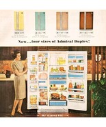1966 Admiral Duplex Refrigerator Advertisement Kitchen Appliances DWLL10 - €25,74 EUR