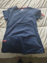 Dickies XS Women&#39;s Scrubs Shirt Blue - £12.42 GBP