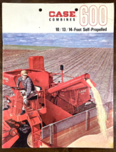 J.I. Case Model 600 Self-Propelled Combine 1965 Dealer Sales Brochure Vi... - $29.69