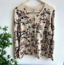 Charter Club SIZE 1X Lightweight Bicycle Cardigan Sweater embellished be... - $23.71