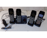Panasonic Cordless Phone System Model KX-TGE260 Bluetooth 4 Handsets And... - £33.75 GBP