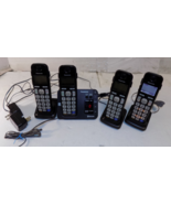 Panasonic Cordless Phone System Model KX-TGE260 Bluetooth 4 Handsets And... - £33.28 GBP