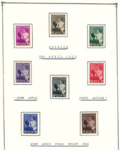 BELGIUM 1937 VF MH Semi-Postal Stamps Sc #B189-96 Queen Astrid &amp; Prince Baudouin - £7.02 GBP