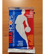 1989-90 NBA Hoops Sealed Wax Pack w/#30 Karl Malone &amp; #219 James Worthy ... - $12.29 CAD