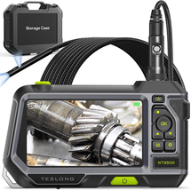 Dual Lens Endoscope with 5&quot; Monitor, Teslong NTS500 Industrial Waterproof Boresc - £322.92 GBP