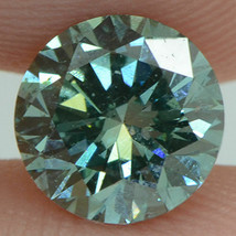 Fancy Blue Diamond Loose Round Shape 1.14 Carat VS2 Natural Enhanced Polished - £1,309.73 GBP