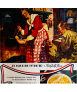 1947 Campbell&#39;s Chicken Noodle Soup Advertisement Old Time Favorite DWWW8 - €25,64 EUR