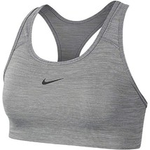 Nike Women&#39;s MED PAD Sports Training Compression Bra Gray BV3636-084 Size XS - £31.45 GBP