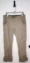 PrAna Cargo Pants Mens 34x32 Medium Beige Stretch Zion Pant Convertible ... - $29.92