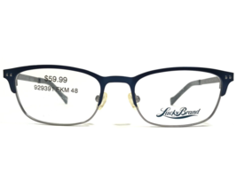 Lucky Brand Kids Eyeglasses Frames L504 NAVY Blue Gray Rectangular 48-17-135 - £37.19 GBP