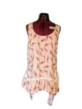 ModCloth Top Multicolor Women Pleated Size Small Sleeveless Asymmetrical... - $36.64