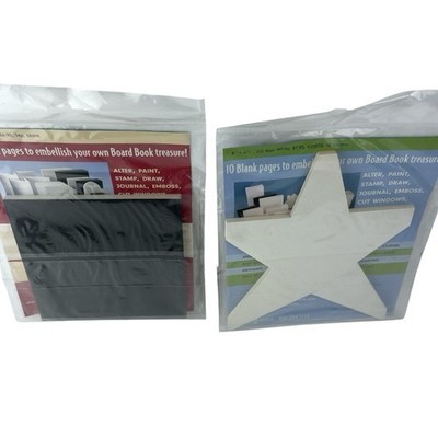 Create Treasure Blank Board Books Lot Square 6x6” And Star 8x6.5” Item image 2