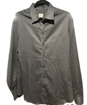 Armani Collezioni Men’s Large Vertical Stripe Cotton Button Down Dress Shirt - £12.66 GBP