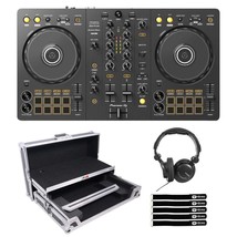 Pioneer DDJ-FLX4 2-Channel Serato Rekordbox DJ Controller w Flight Case &amp; Hea... - £617.28 GBP