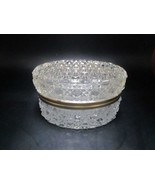 Baccarat style Hollywood crystal oval trinket box - €152,90 EUR
