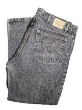 VTG Levis 540 Jeans Mens 44x30 Black Acid Stone Wash Denim USA 90s actual 42x29 - £51.43 GBP