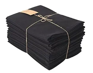 New 100% Cotton Dinner Napkins Moss Green Napkin Pack Of 12 18&quot;X18&quot; Dinner Table - £47.99 GBP