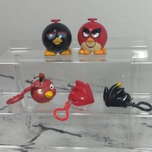 Angry Bird Figures Assorted Toys and Clips Lot of 5  - £11.81 GBP